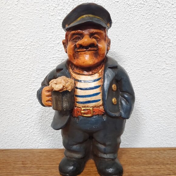 Home Decor Resin Figure - Fisherman Boat Captain - Moby Dick Specialties - 10.5" - Picture 1 of 5